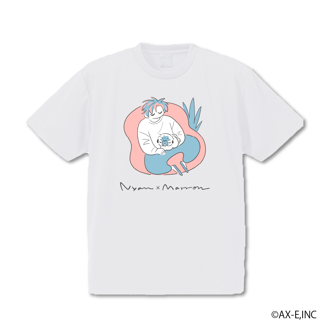 受注生産】AXIZ WAVE Nyan × Marron T-shirt White – ClaN MARKET