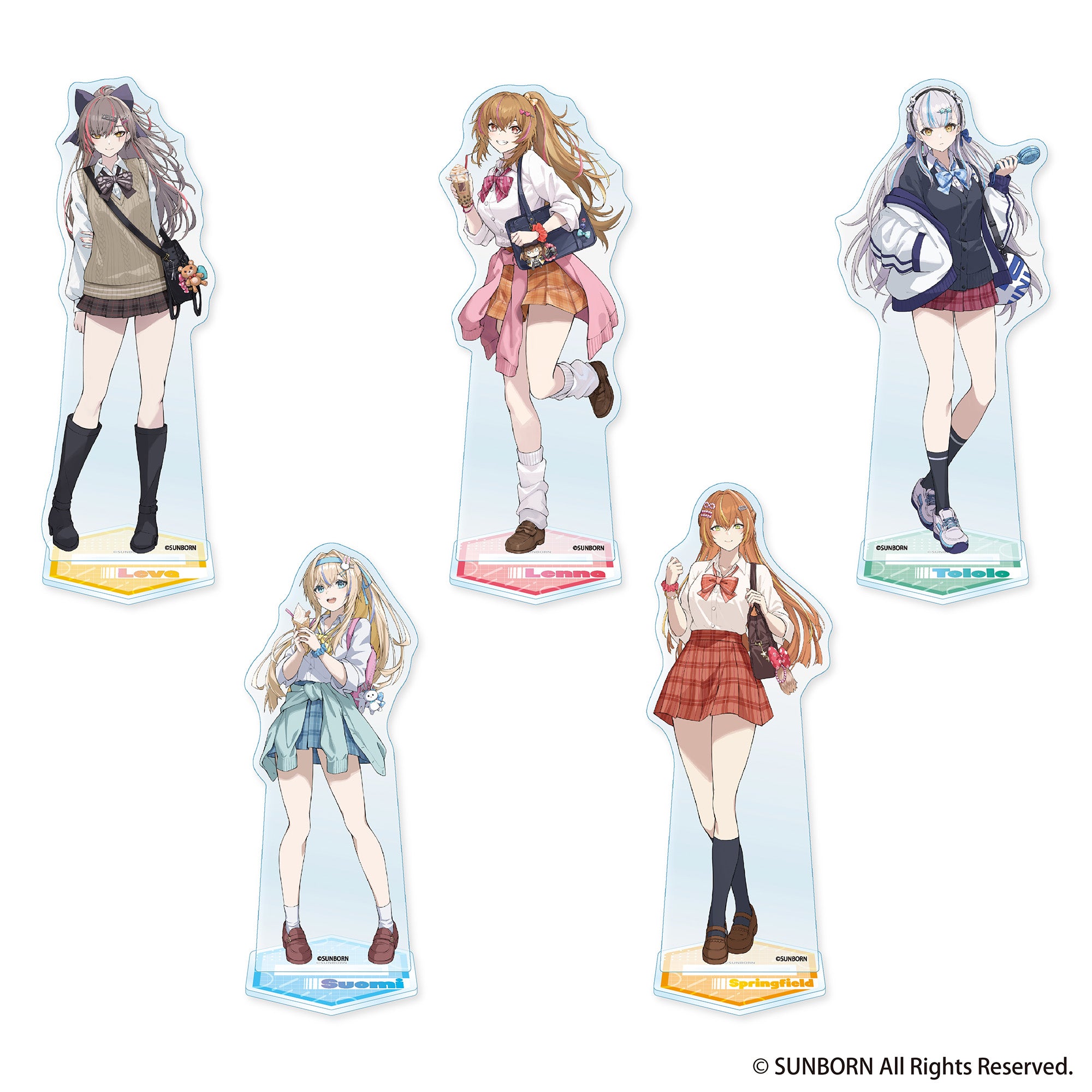 ドールズフロントライン2 アクリルスタンド全5種セット 受注生産】ドールズフロントライン2：エクシリウム アクリルスタンド