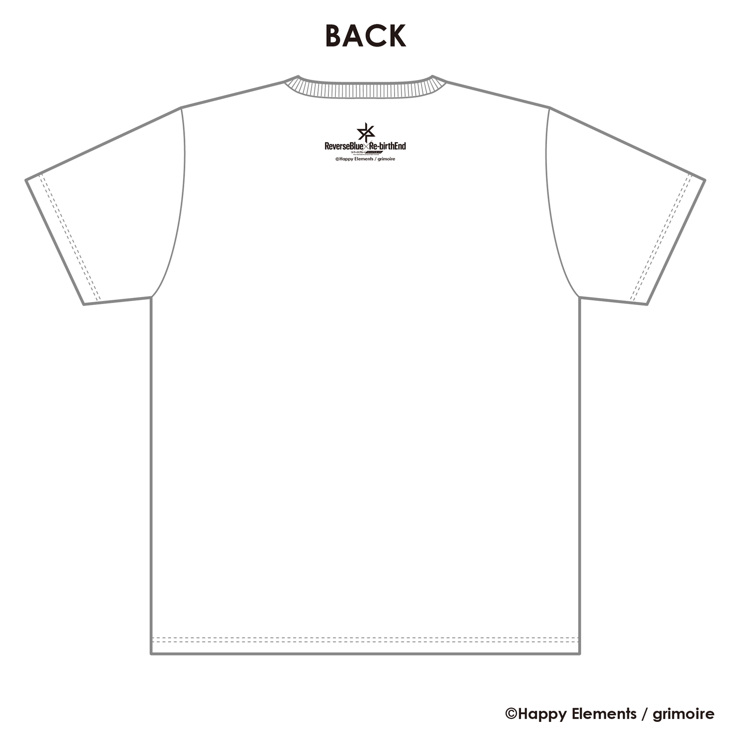 【受注生産】リバースブルー×リバースエンド 1周年記念 「ほめろ」Tシャツ