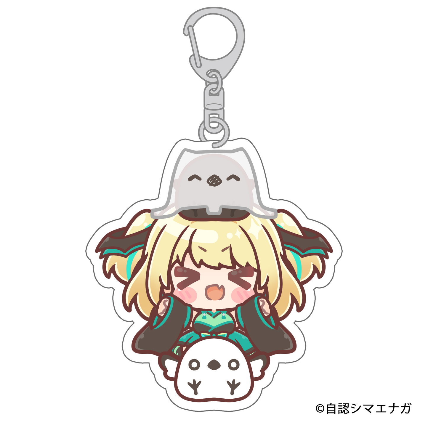 【受注生産】自認シマエナガコラボアクリルキーホルダー