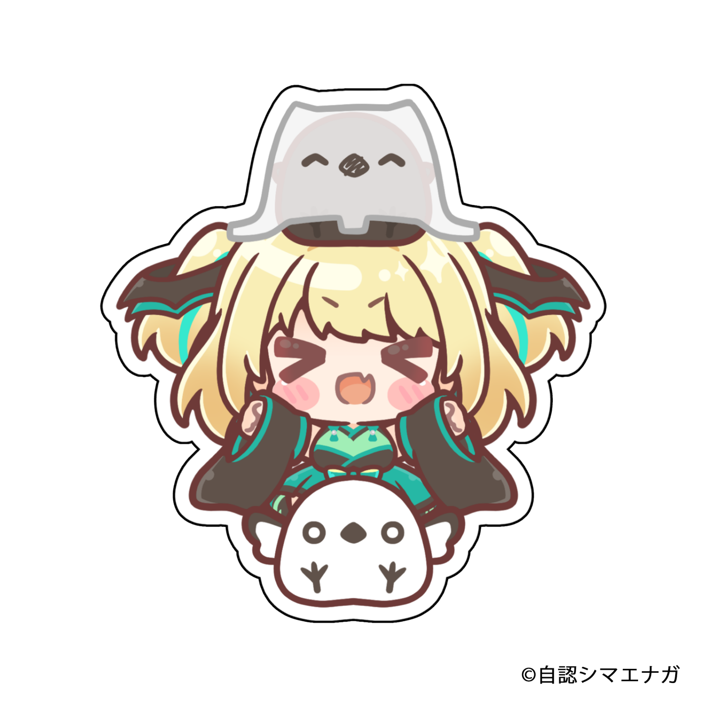 【受注生産】自認シマエナガコラボステッカー