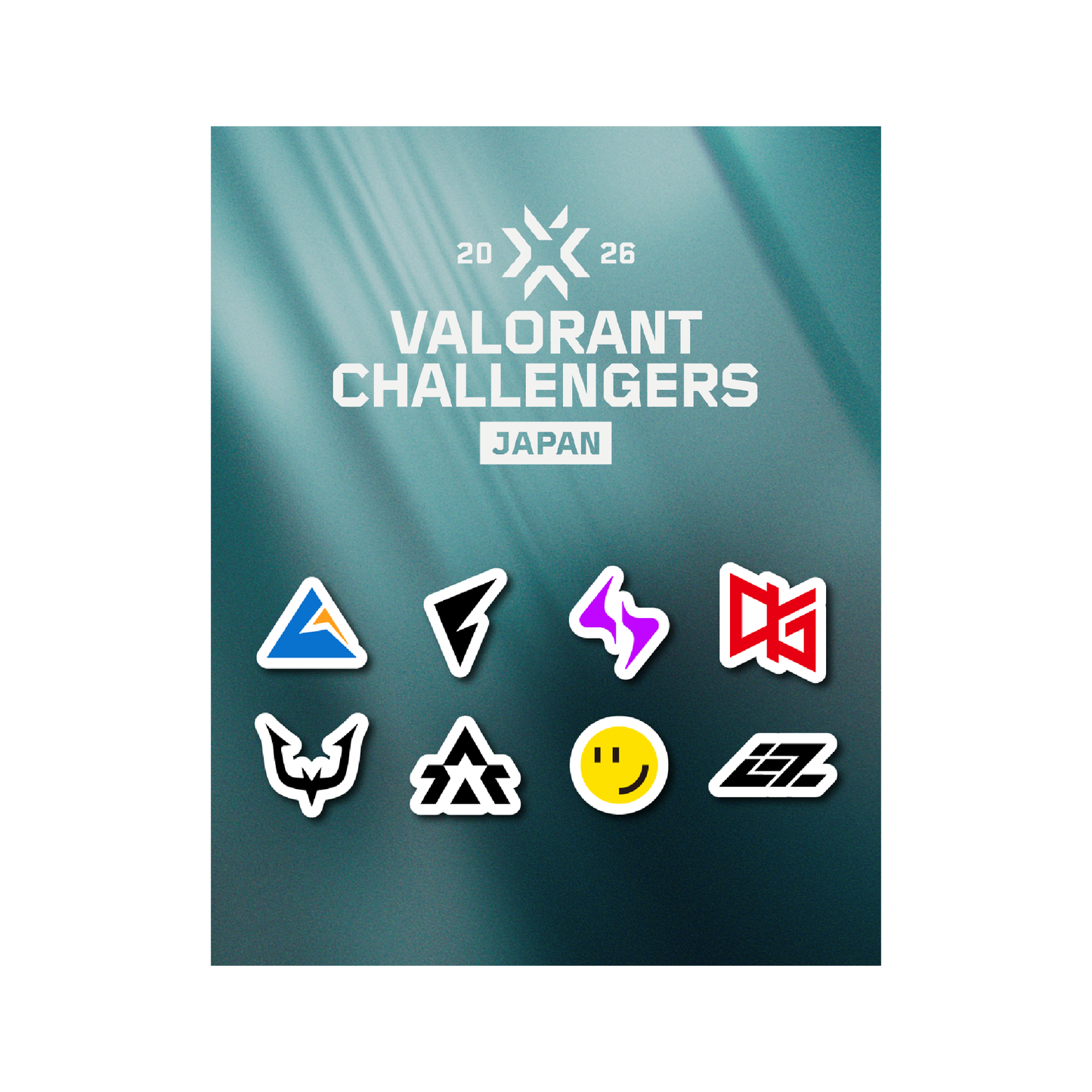 VALORANT Challengers Japan 2026 TEAM STICKER SET