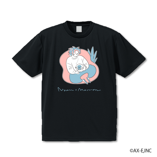 【受注生産】AXIZ WAVE Nyan × Marron T-shirt Black