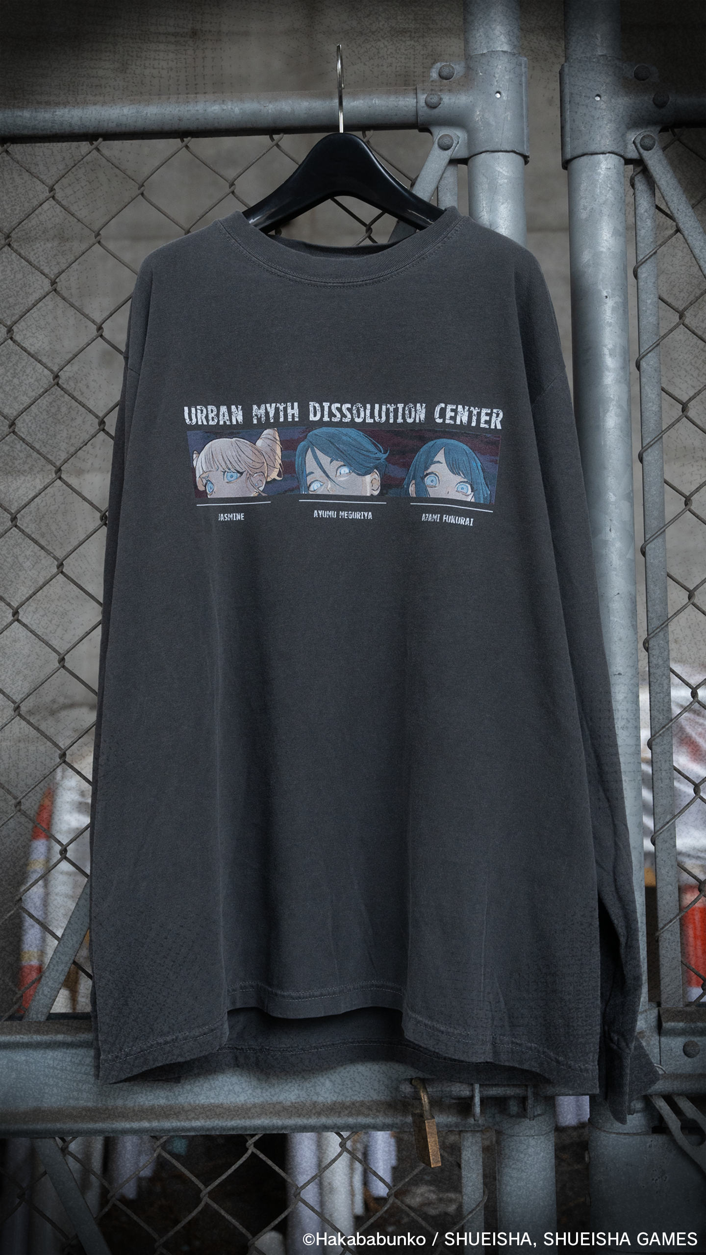 都市伝説解体センター × Yuki Hanafusaコラボ ロングTシャツ