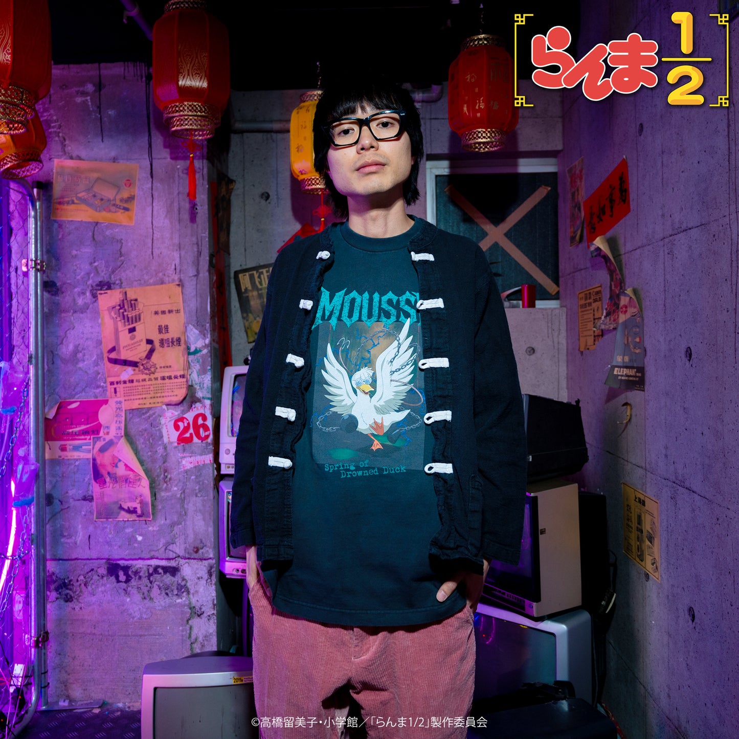 TVアニメ「らんま1/2」 TOKYO MADNESS CLUB メタルTシャツ ムース(アヒル)