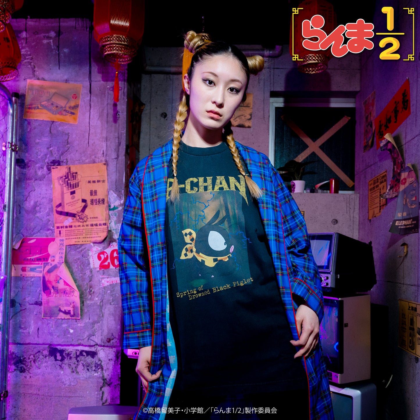 TVアニメ「らんま1/2」 TOKYO MADNESS CLUB メタルTシャツ Pちゃん