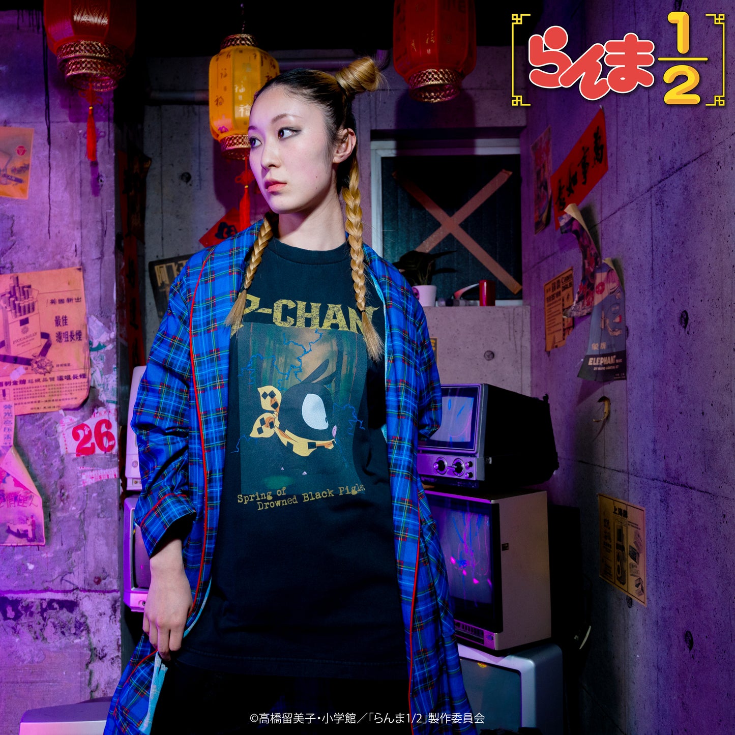 TVアニメ「らんま1/2」 TOKYO MADNESS CLUB メタルTシャツ Pちゃん