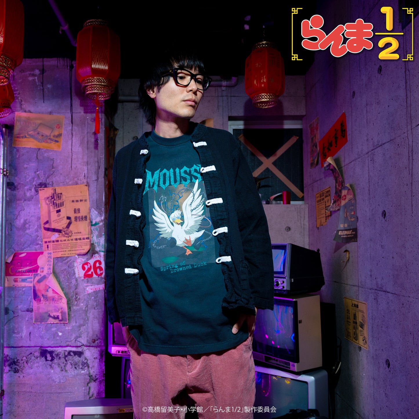 TVアニメ「らんま1/2」 TOKYO MADNESS CLUB メタルTシャツ ムース(アヒル)