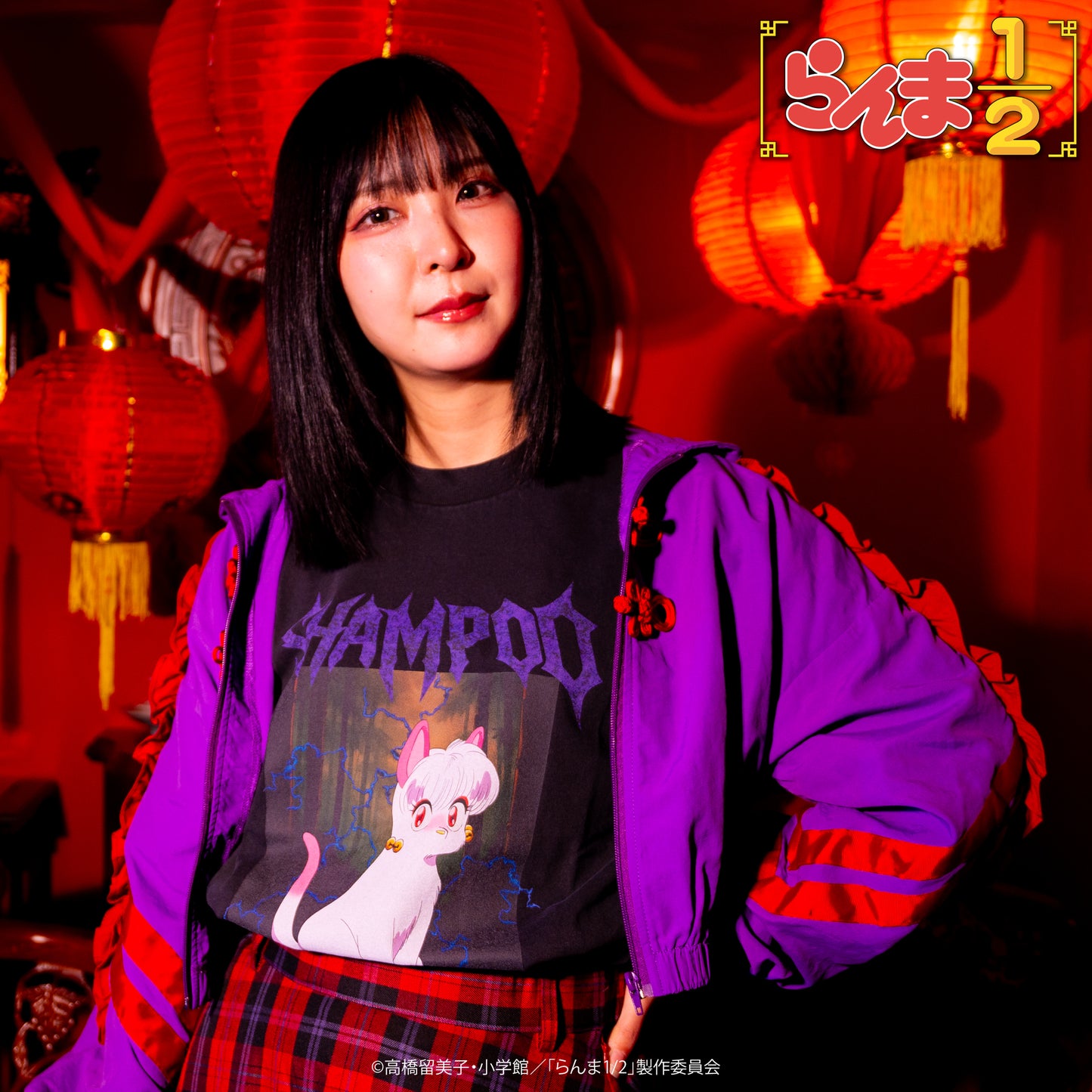 TVアニメ「らんま1/2」 TOKYO MADNESS CLUB メタルTシャツ シャンプー(猫)