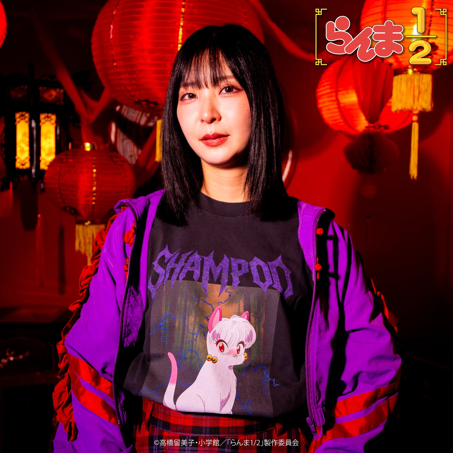 TVアニメ「らんま1/2」 TOKYO MADNESS CLUB メタルTシャツ シャンプー(猫)