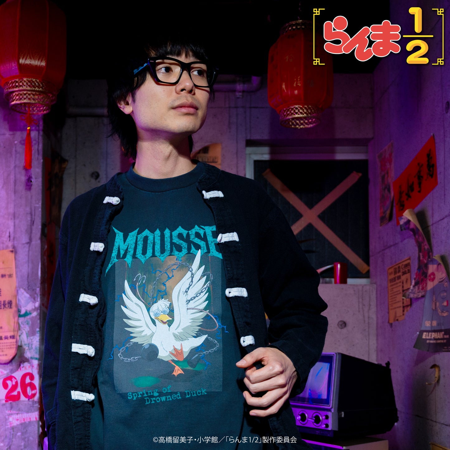 TVアニメ「らんま1/2」 TOKYO MADNESS CLUB メタルTシャツ ムース(アヒル)