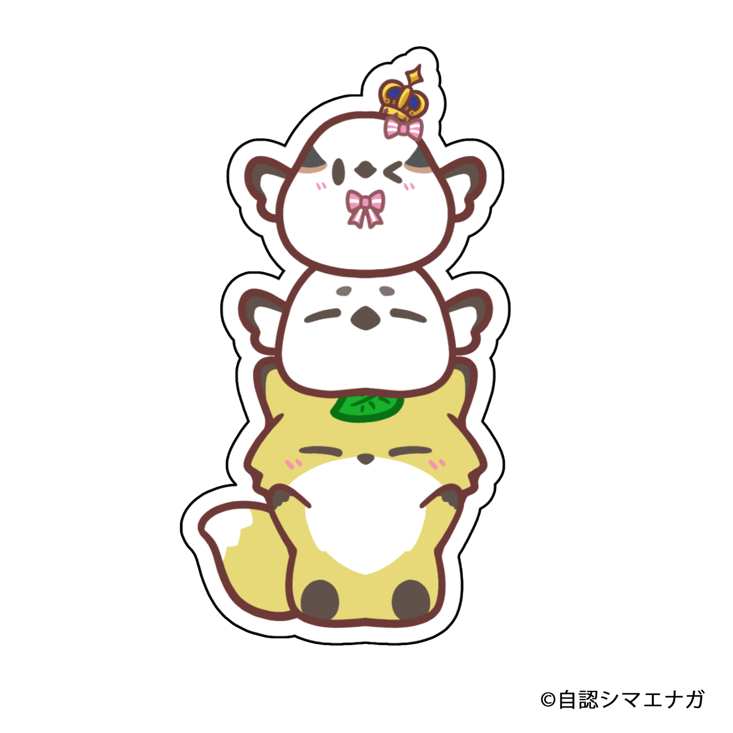 【受注生産】自認シマエナガコラボステッカー