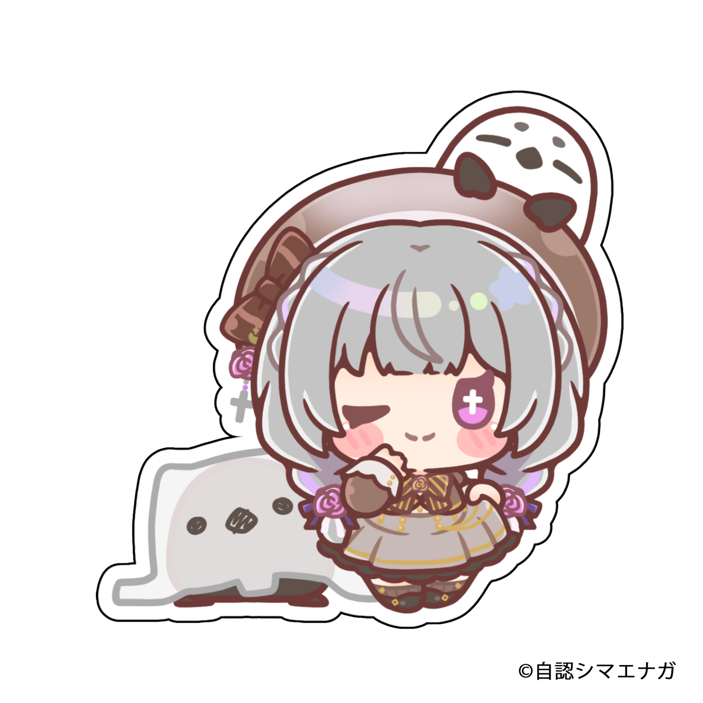 【受注生産】自認シマエナガコラボステッカー