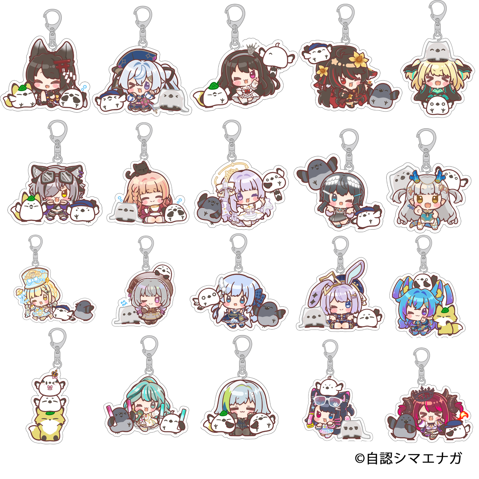 受注生産】自認シマエナガコラボアクリルキーホルダー – ClaN MARKET