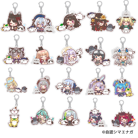 【受注生産】自認シマエナガコラボアクリルキーホルダー