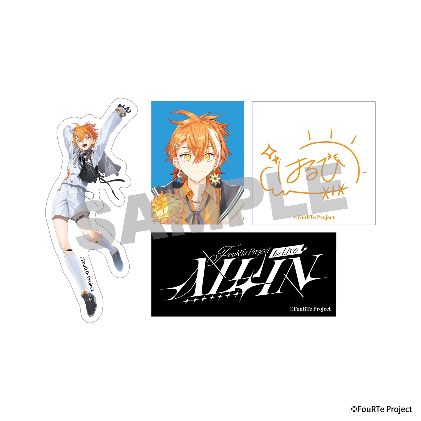 【受注生産】FouRTe Project  ALL IN ステッカー4枚セット