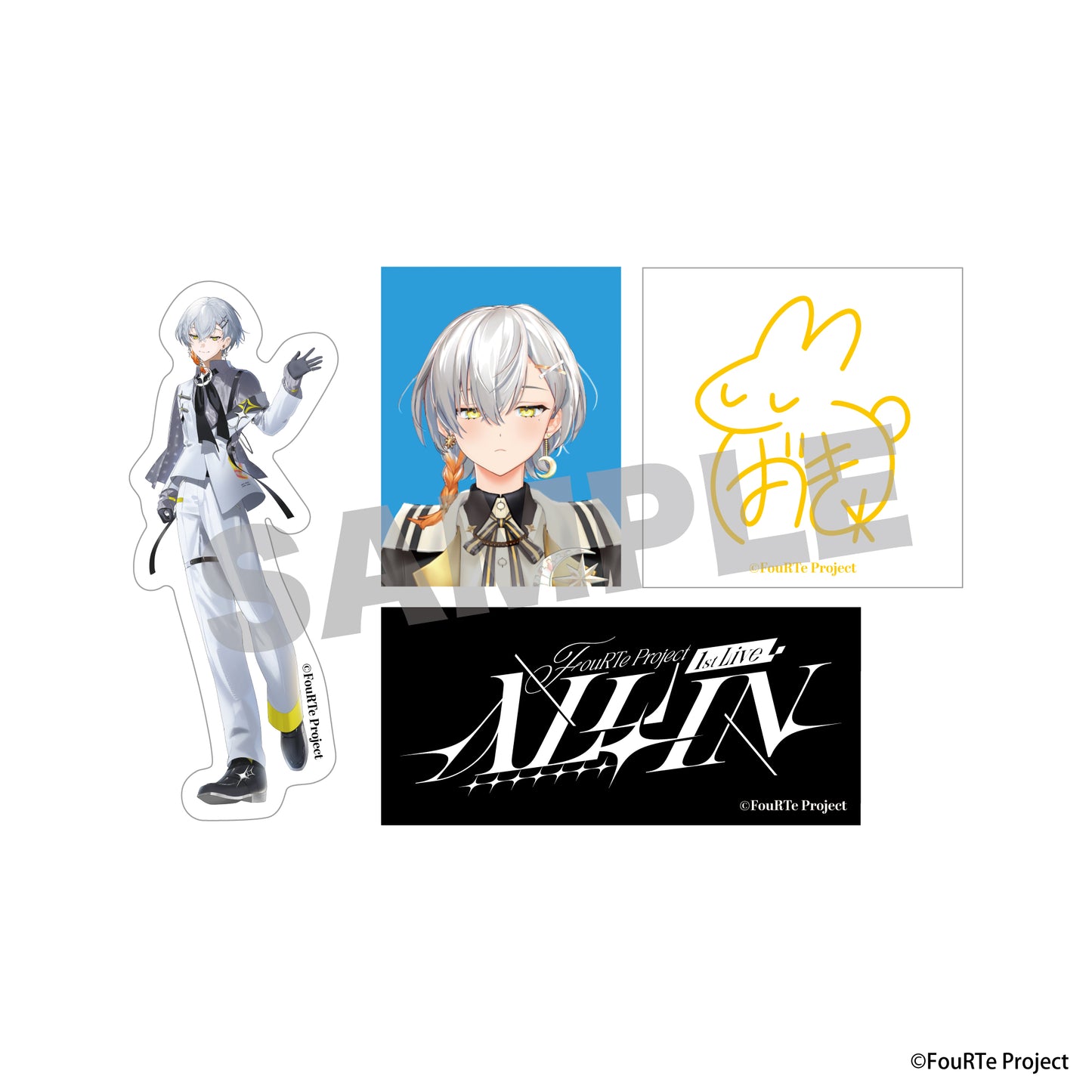 【受注生産】FouRTe Project  ALL IN ステッカー4枚セット