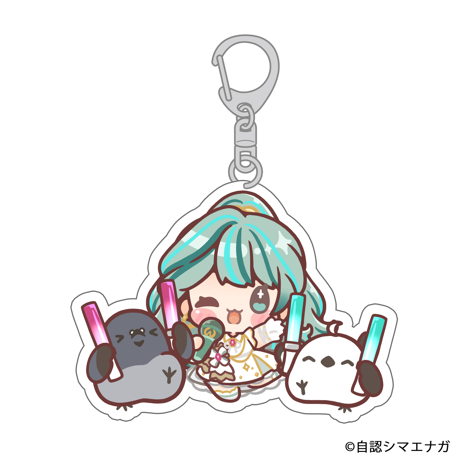 受注生産】自認シマエナガコラボアクリルキーホルダー – ClaN MARKET