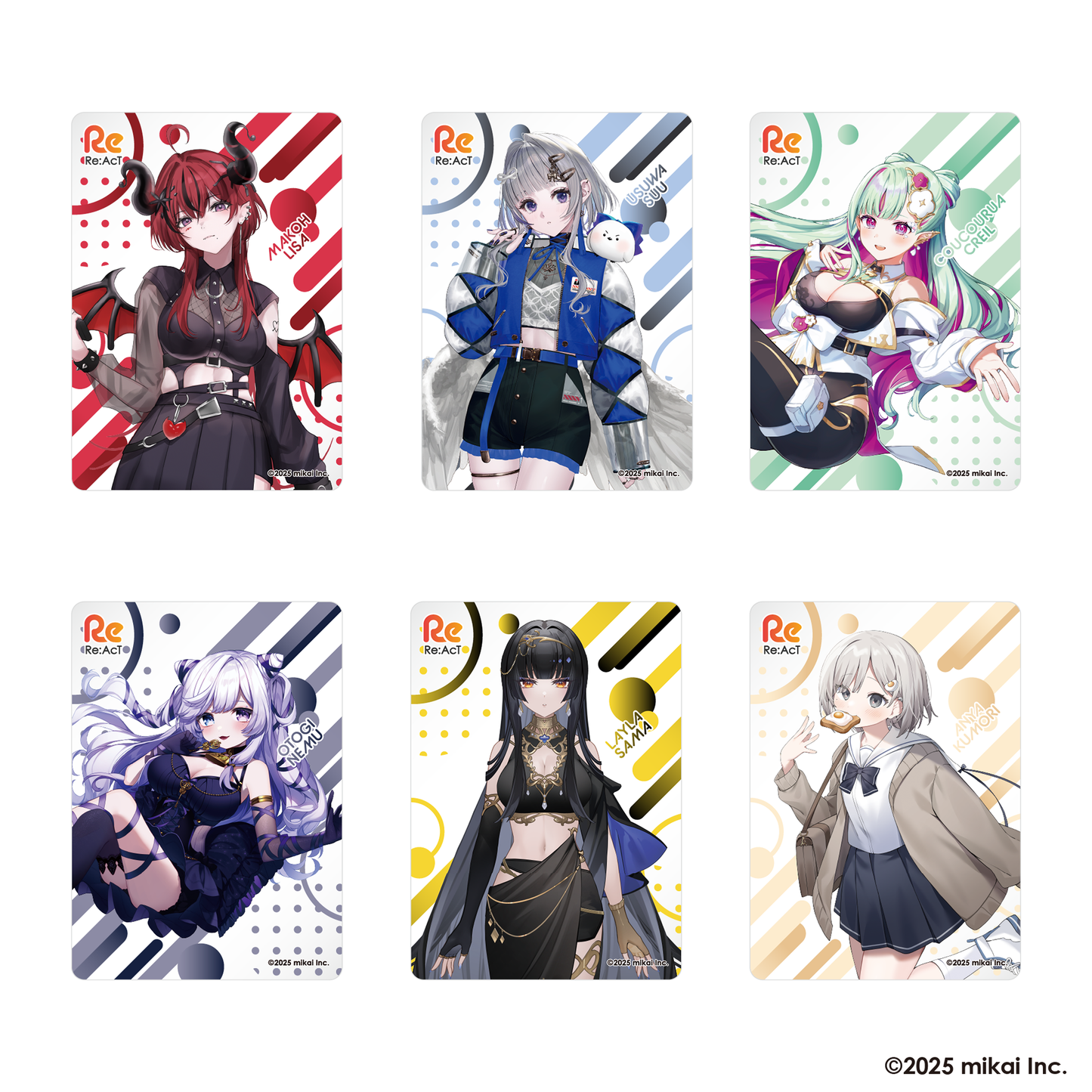 旧ギャング キャラクターカード 6枚セット Re:AcT ランダムクリアカード3枚セット(全20種) – ClaN MARKET