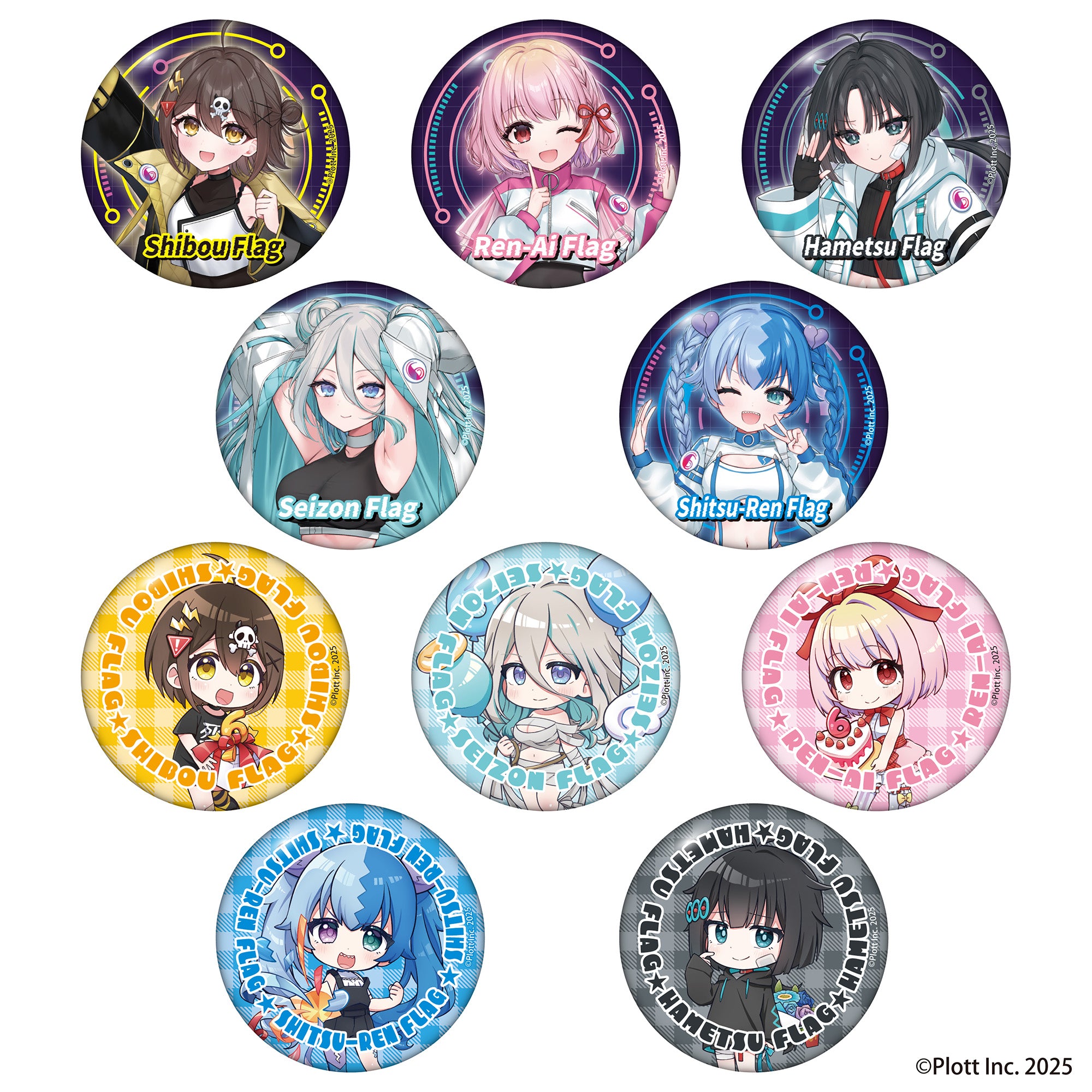 全力回避フラグちゃん! 6周年記念 トレーディング缶バッジ（全10種
