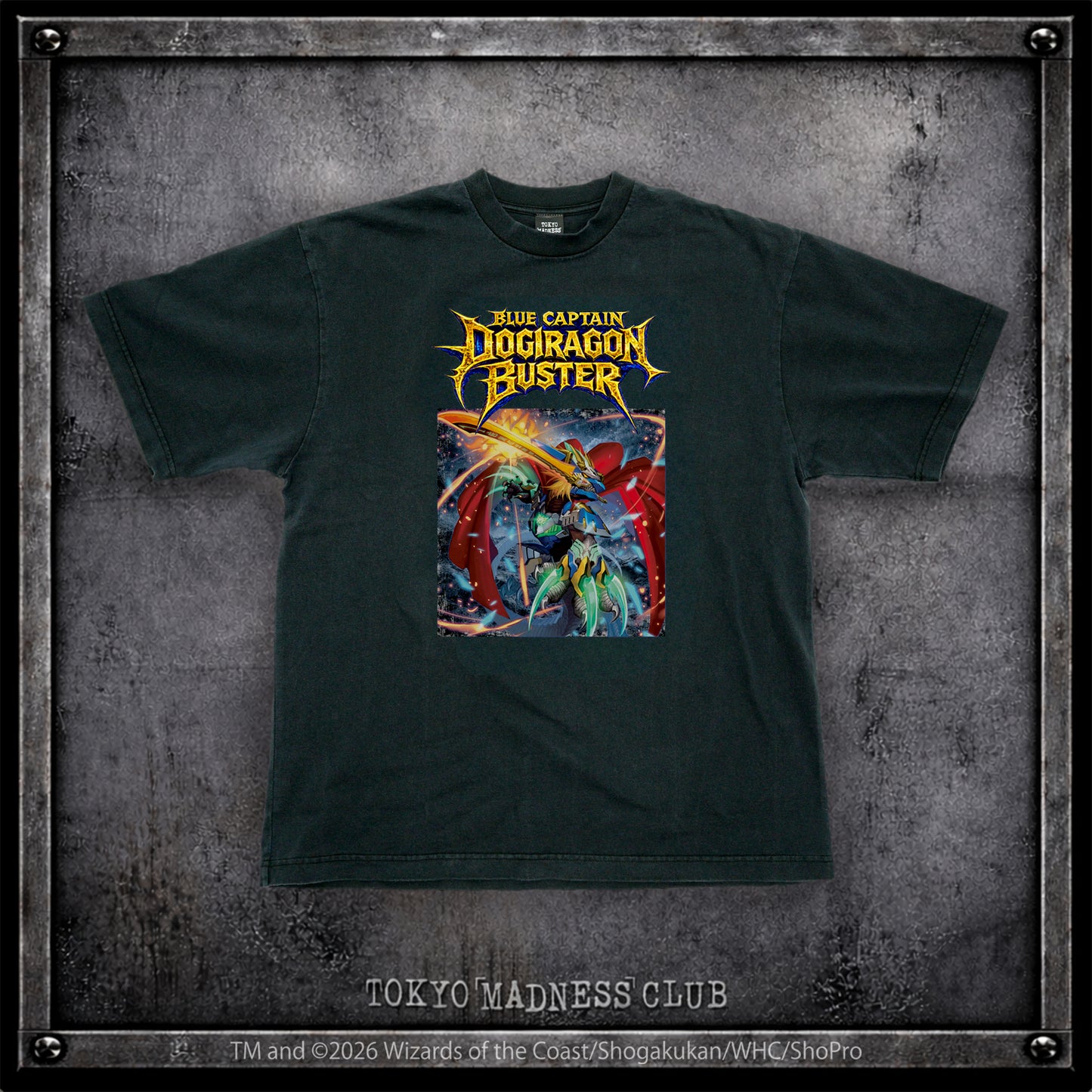デュエル・マスターズ TOKYO MADNESS CLUB メタルTシャツ 蒼き団長 ドギラゴン剣