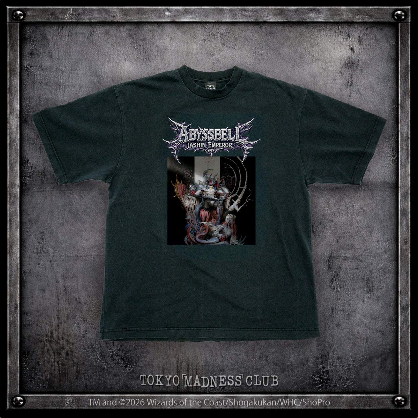 デュエル・マスターズ TOKYO MADNESS CLUB メタルTシャツ アビスベル=ジャシン帝