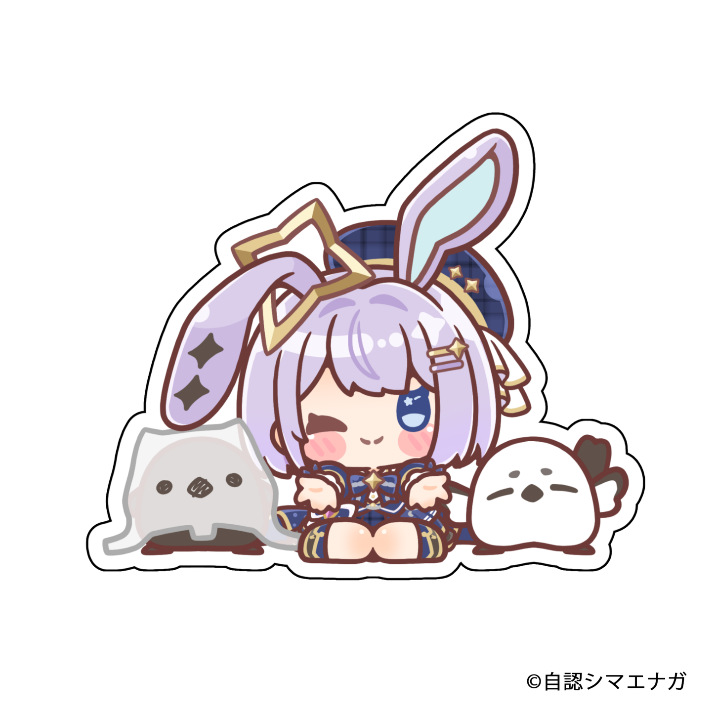 【受注生産】自認シマエナガコラボステッカー