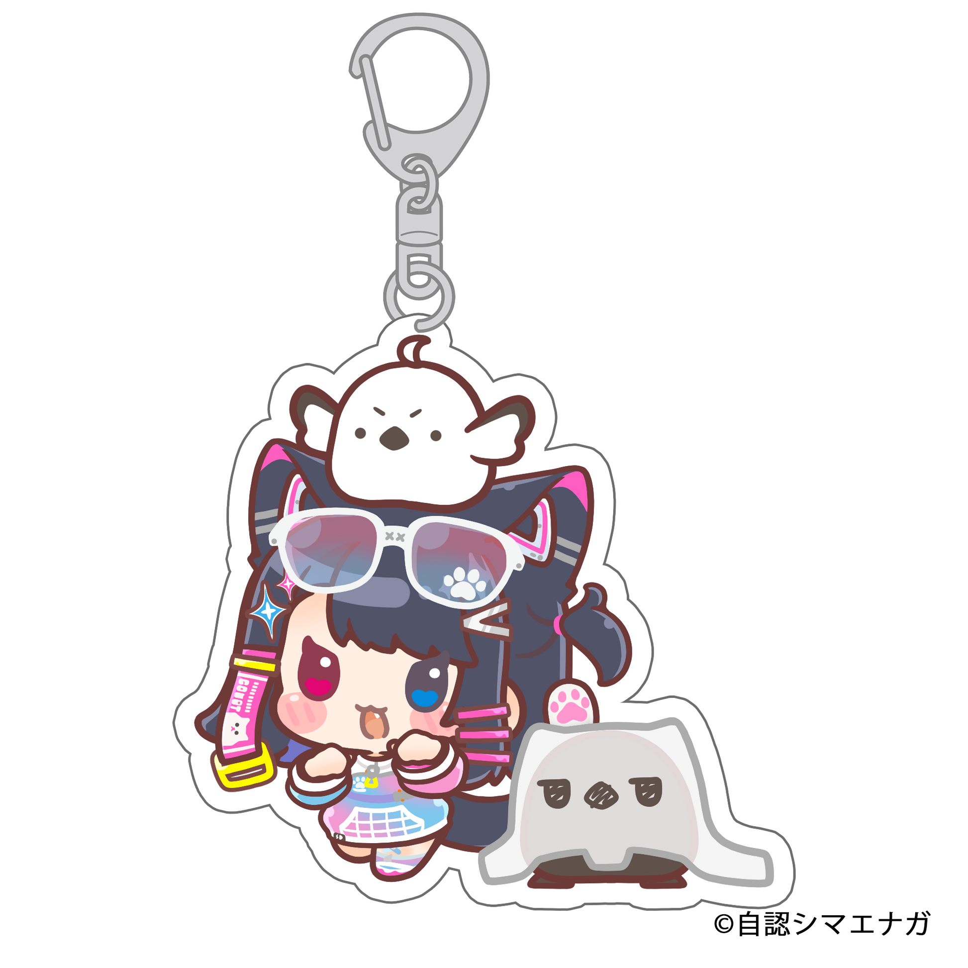 受注生産】自認シマエナガコラボアクリルキーホルダー – ClaN MARKET