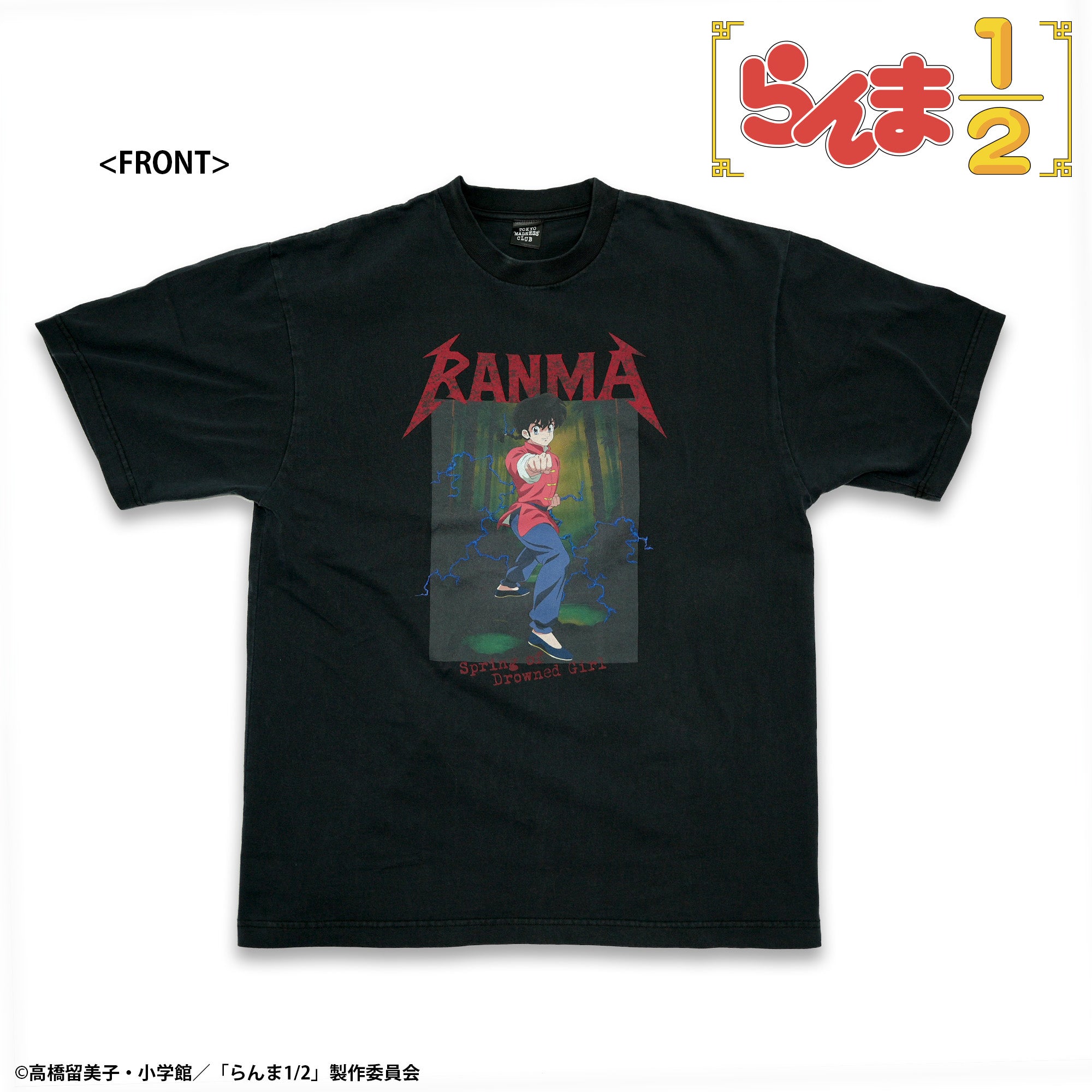 TVアニメ「らんま1/2」 TOKYO MADNESS CLUB メタルTシャツ 早乙女乱馬