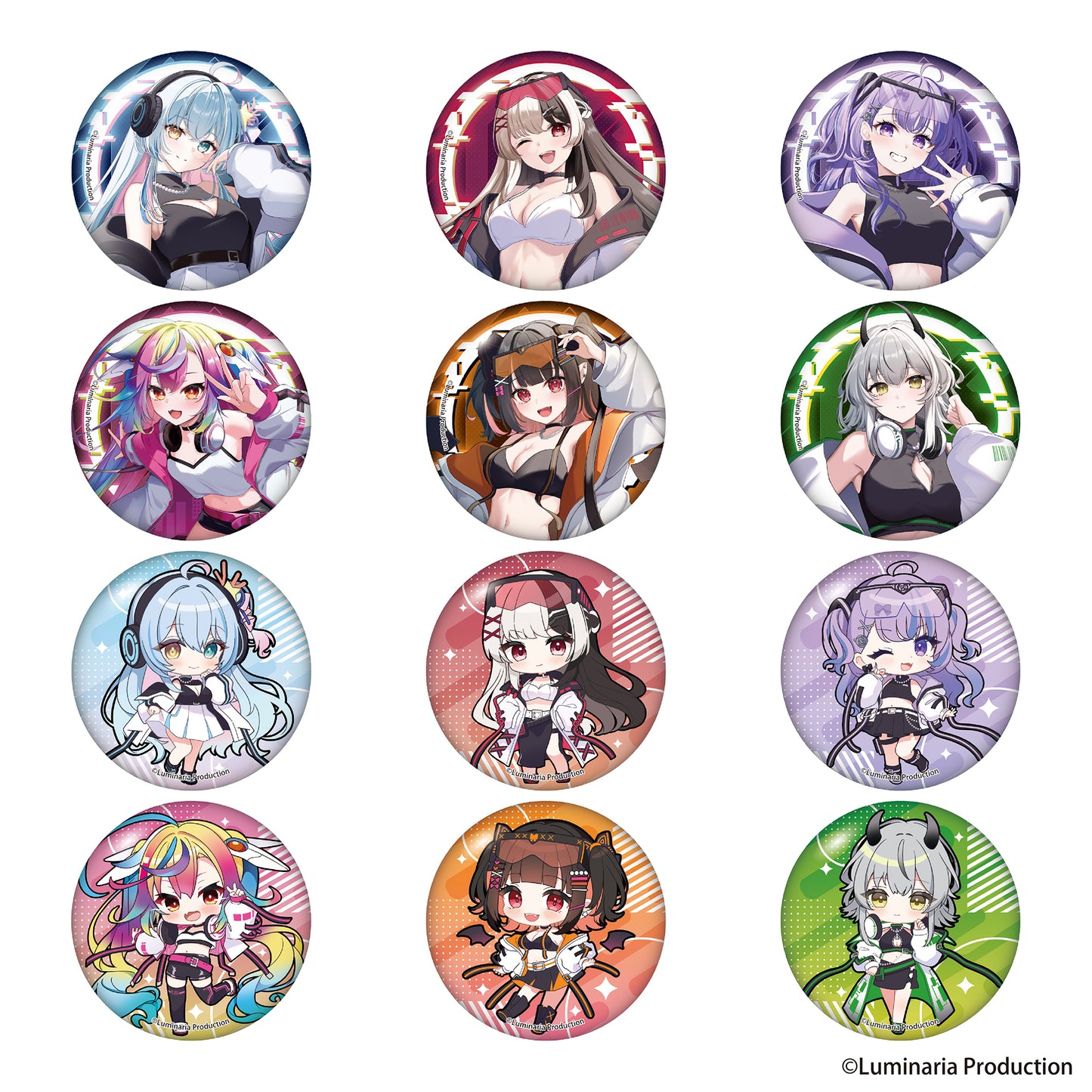 Luminaria Production トレーディング缶バッジ（ランダム12種）