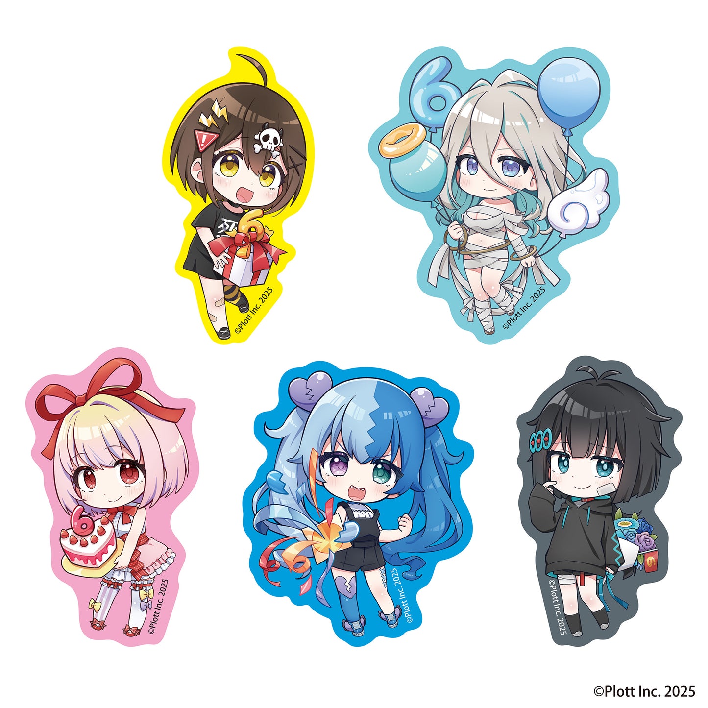 全力回避フラグちゃん! 6周年記念 ステッカーセット